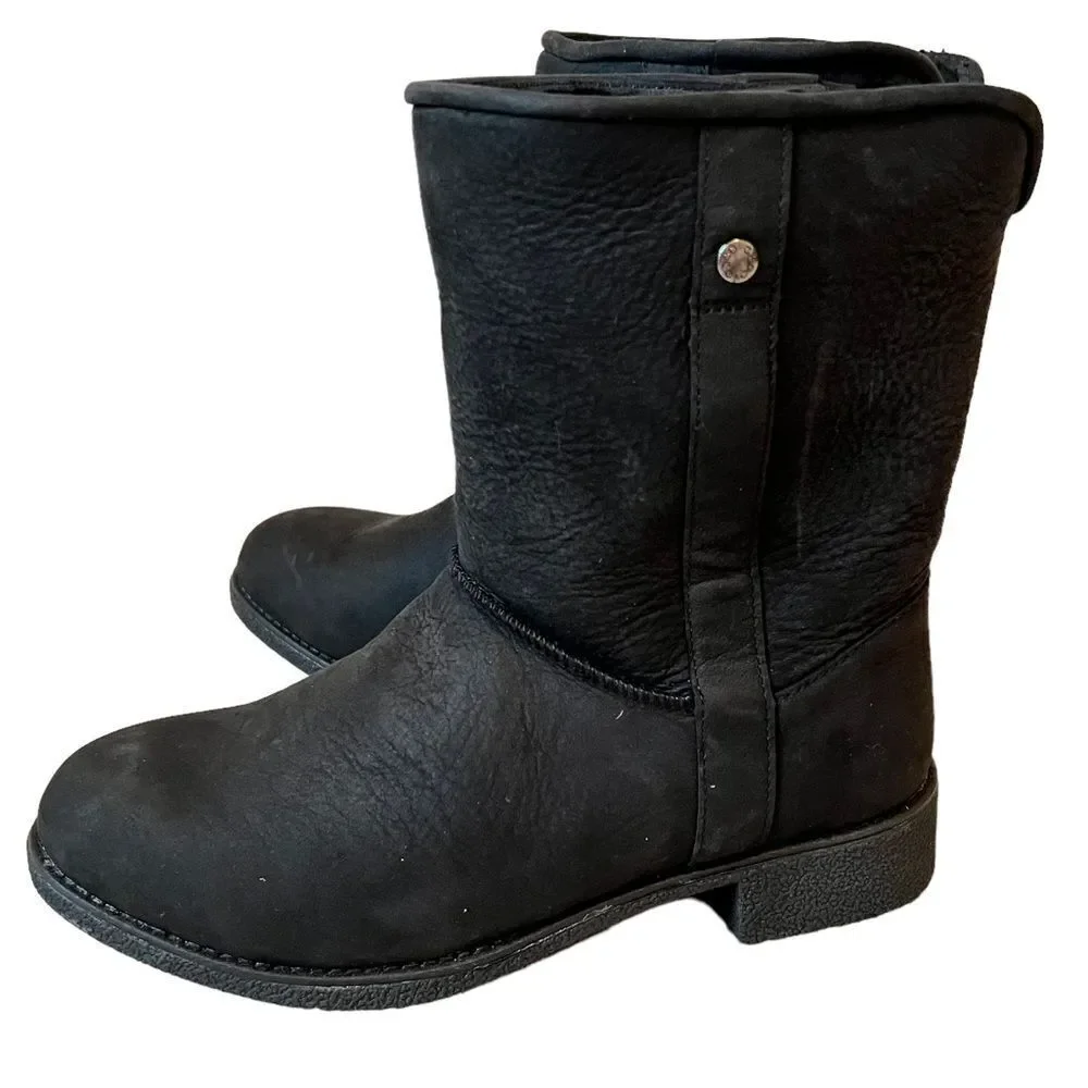 Abeo Pro Burlington Oiled Leather Shearling Boot